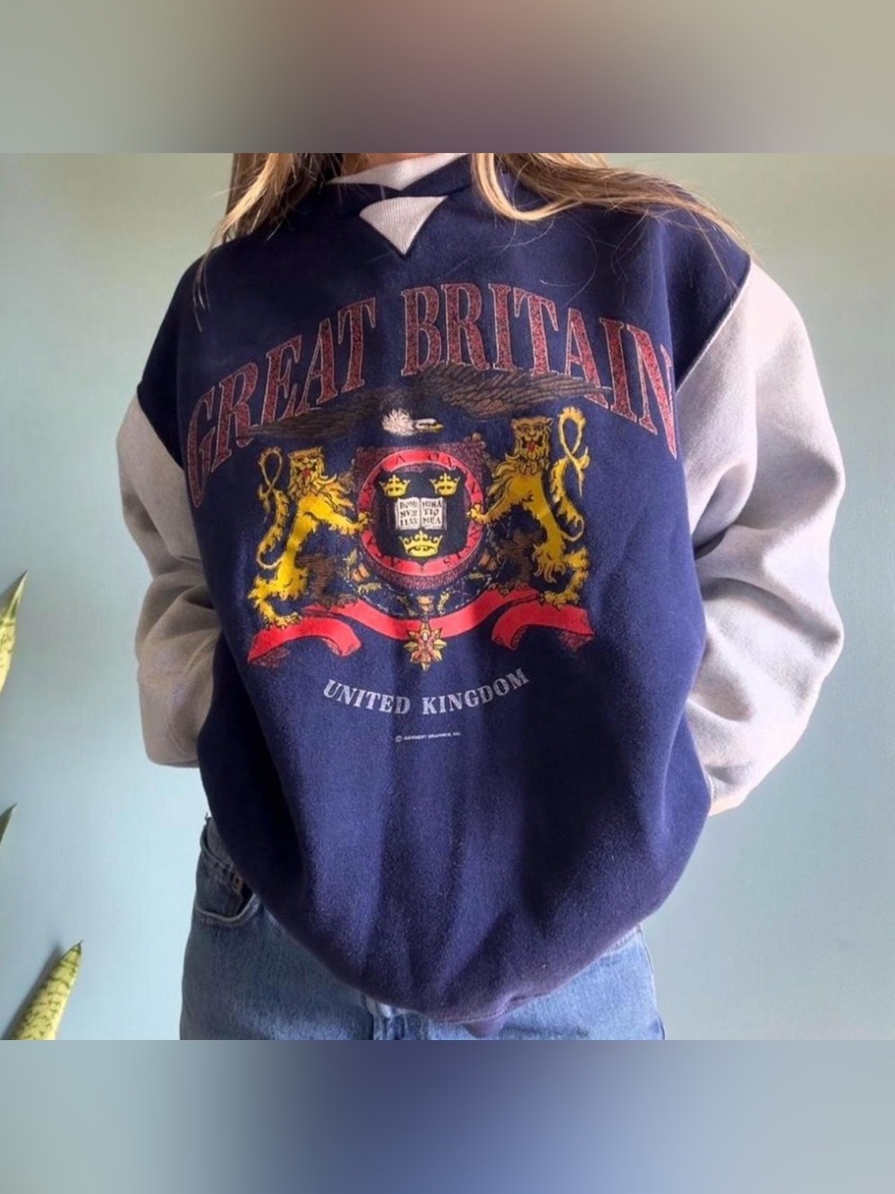Vintage 90s Great Britain United Kingdom Sweatshirt